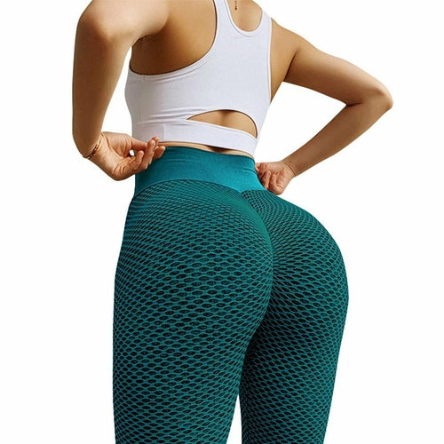 Seamless Fitness Women Leggings Patchwork Ankle Length Polyester