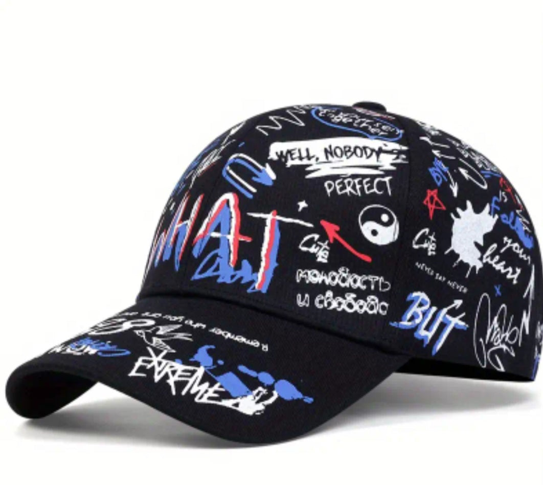 Unisex  graffiti printed cap