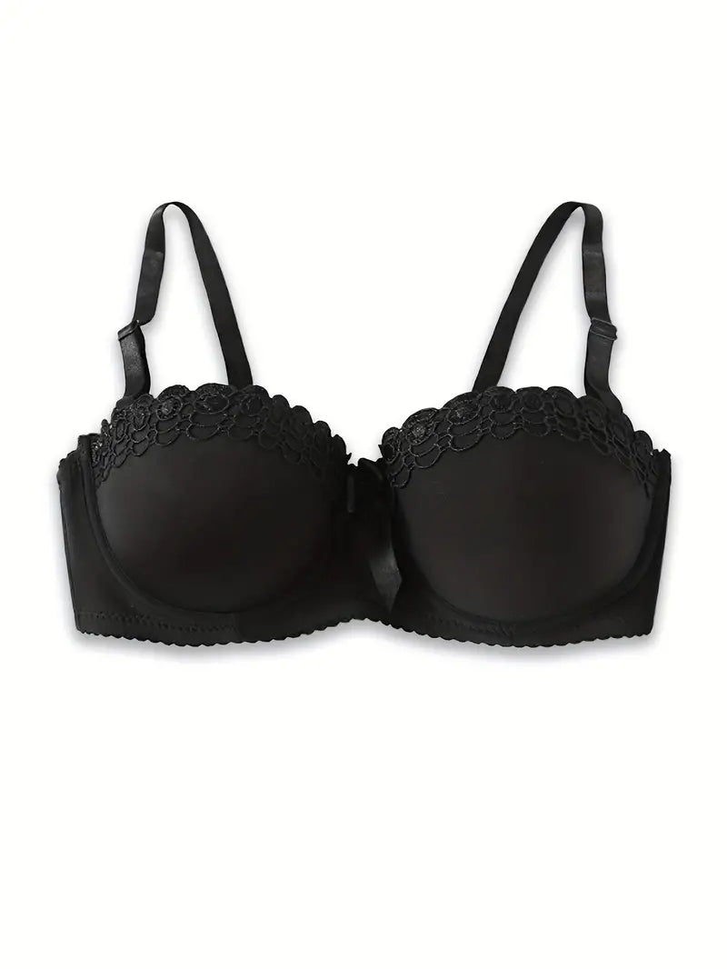 BLACK Lace Push Up Bra